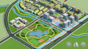 create master plan map, site development map  and urban planning illustration