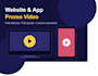 create a professional website and app promo video