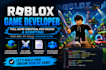 make roblox game developer, full game creation, map design and scripting