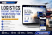 build a responsive logistics freight shipping transportation website
