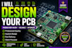 do esp32 pcb design iot pcb schematic layout and  electronics hardware design