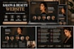 design and develop a modern salon and beauty website