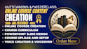 create online course content, elearning course curriculum, training manual