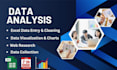 do data entry, data cleaning, google sheets