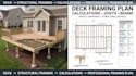 do deck framing plans, deck framing calculations, joists, beams, posts ledger
