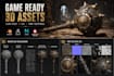 create game ready 3d stylized assets and pbr textures