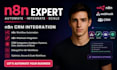 do n8n CRM integration, self hosted n8n API integration, n8n webhook, debug n8n