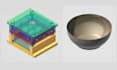 design injection mold, slip casting mold, mold tooling and moldflow analysis cad