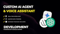 build a custom ai agent chatbot with voice assistant
