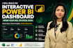 build an interactive power bi dashboard from your sql or excel data