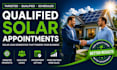 selling qualified solar leads and appointments