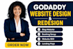 godaddy website design godaddy website redesign design wordpress godaddy website