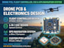 design drone pcb, flight controller, esc and gps navigation systems
