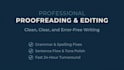 proofread and edit your text professionally