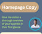 write a compelling homepage copy