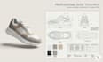 create shoe tech pack, footwear design, technical drawing and specifications