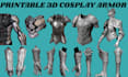create 3d cosplay armor wearable armor model 3d props 3d mask for 3d printing