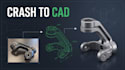 reverse engineer drone rc parts stl to cad 3d model