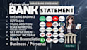 bank statement bank statement PDF to editable format