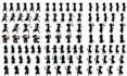 design pixel art character and sprite sheet