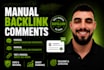 build manual niche relevant blog comment backlinks