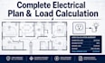 design complete electrical plan, layout and load calculation