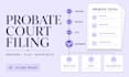 prepare probate documents ready for court filing and final distribution