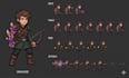 create pixel art animation pixel art sprite sheet 2d pixel art pixel character