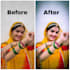 do professional portrait photo editing, color grading, and background blur