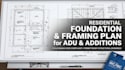 design residential foundation framing plan adu addition