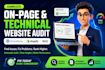 do onpage seo technical optimization website audit for shopify wix wordpress