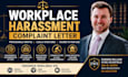 draft a professional UK workplace harassment complaint letter