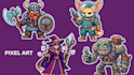 create 2d pixel art sprite sheet character design rpg maker pixel character retr