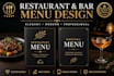design restaurant menu bar menu cafe menu and digital menu board