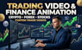 make you a custom trade video, crypto vi deo, forex trading and finance video