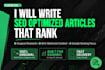 write SEO optimized 1000 word blog post