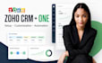 do zoho crm and zoho one setup, customization and automation