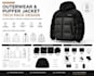 design outerwear tech pack, puffer jacket tech pack, coat fashion tech pack