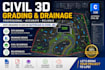design autocad  civil 3d grading plans, site grading drainage
