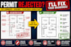 fix rejected permit drawings and city plan check corrections