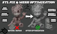 repair mesh resize and optimize your cosplay stl model files for 3d printing
