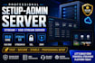 setup admin server, stream vod, stream server, ssl, xui one, xtream ui, drm