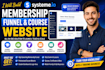 build systeme io membership funnel course website