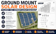 design ground mount solar, pv layout, sld and utility scale solar