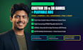 develop custom 2d 3d games using ai game development