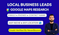 build targeted local business leads from google maps