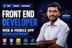 build web or mobile app as front end software developer