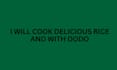 cook rice and beans with dodo