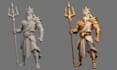 create custom stylized low poly character with rigging and animation for game
