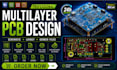 design professional multilayer pcb layout and schematic in kicad